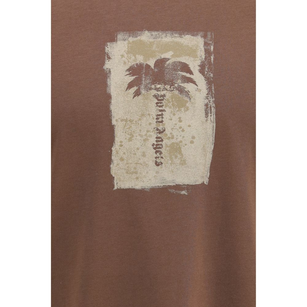 Palm Angels Tricou Maro din Bumbac