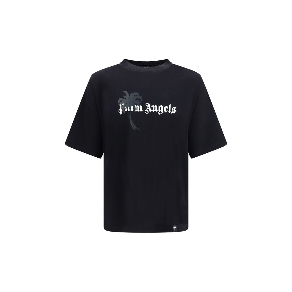 Palm Angels Tricou Negru din Bumbac