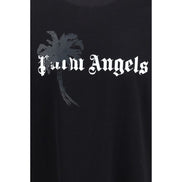 Palm Angels Tricou Negru din Bumbac