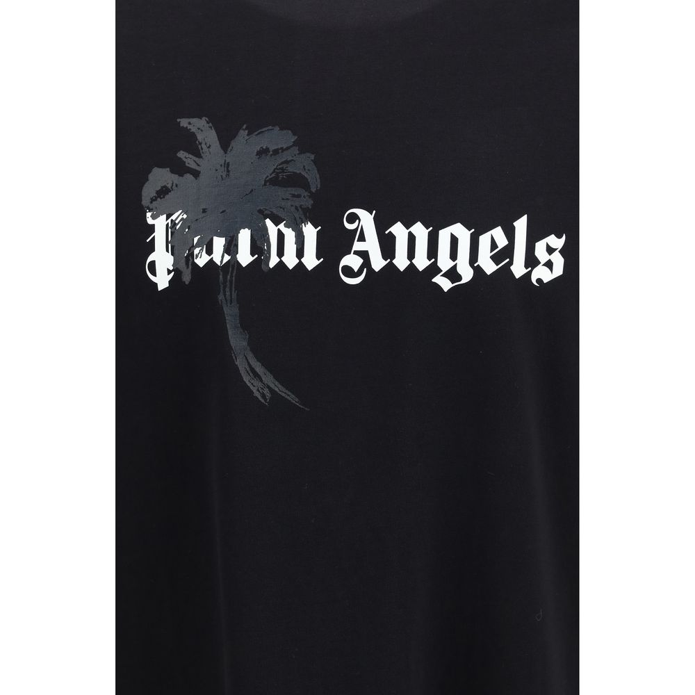 Palm Angels Tricou Negru din Bumbac