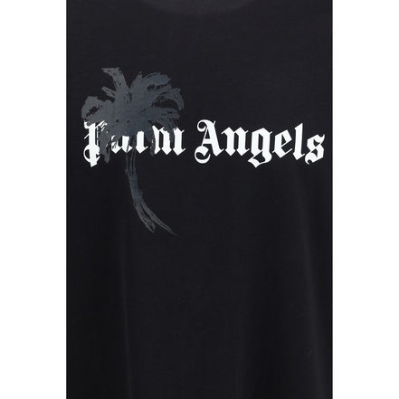 Palm Angels Tricou Negru din Bumbac