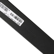 Dolce & Gabbana Black Leather Bee Accent Metal Buckle Belt