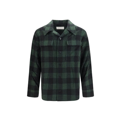 Ami Paris Bicolor Wool Full-Length Jacket