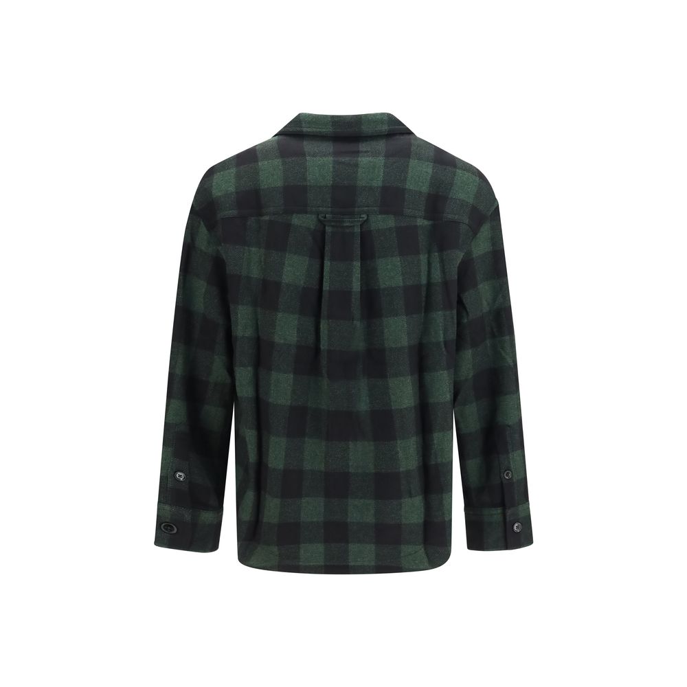 Ami Paris Bicolor Wool Full-Length Jacket