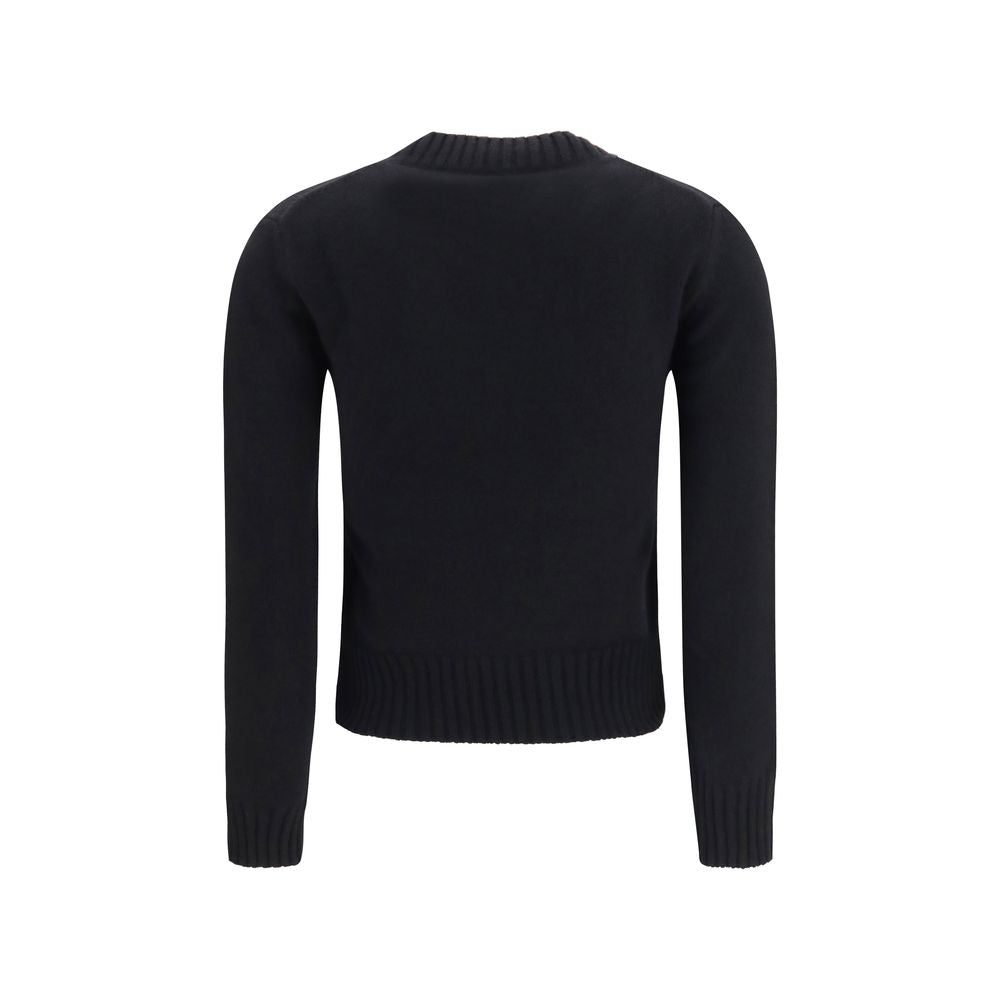 Ami Paris Black Wool Sweatshirt
