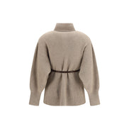 Brunello Cucinelli Cardigan Bej din Lână