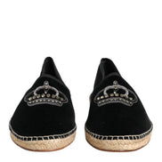 Dolce & Gabbana Espadrile Negre din Bumbac