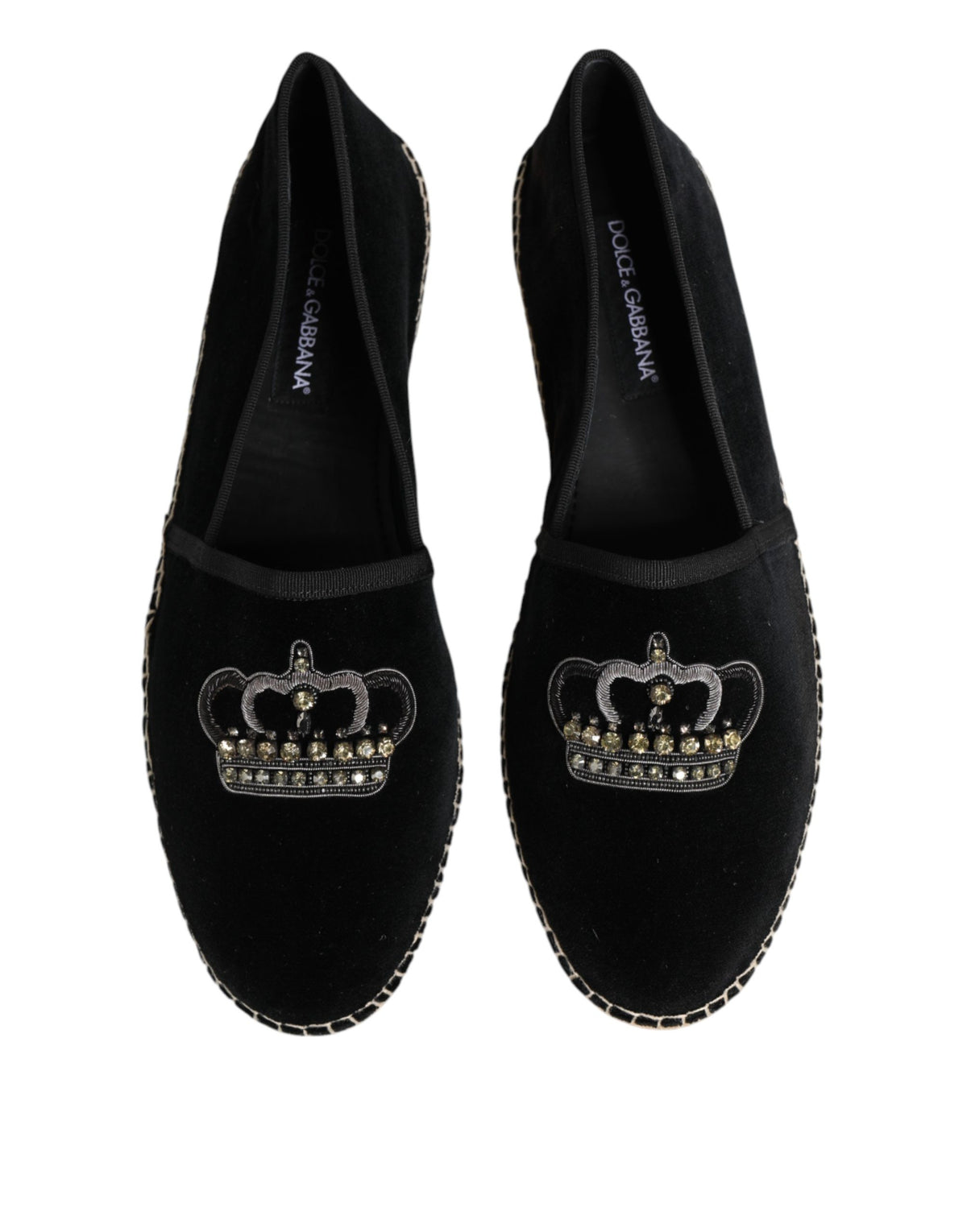 Dolce & Gabbana Espadrile Negre din Bumbac