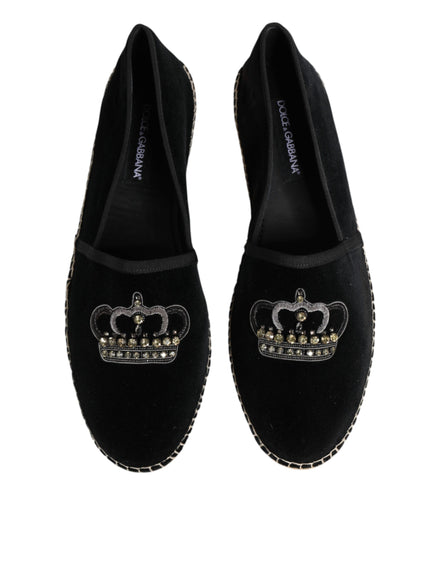 Dolce & Gabbana Espadrile Negre din Bumbac