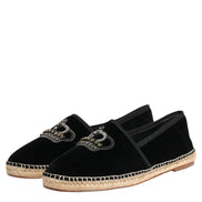 Dolce & Gabbana Espadrile Negre din Bumbac