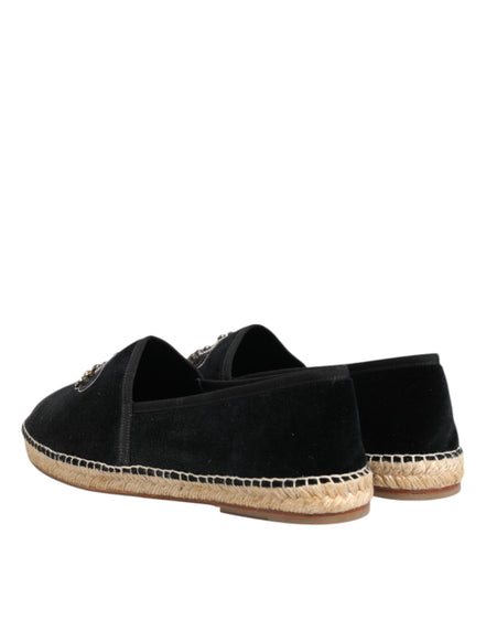 Dolce & Gabbana Espadrile Negre din Bumbac