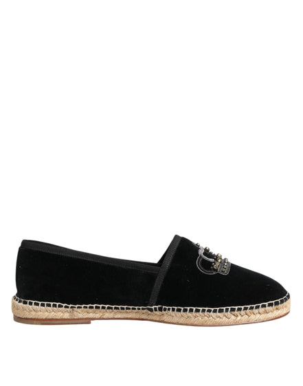Dolce & Gabbana Espadrile Negre din Bumbac