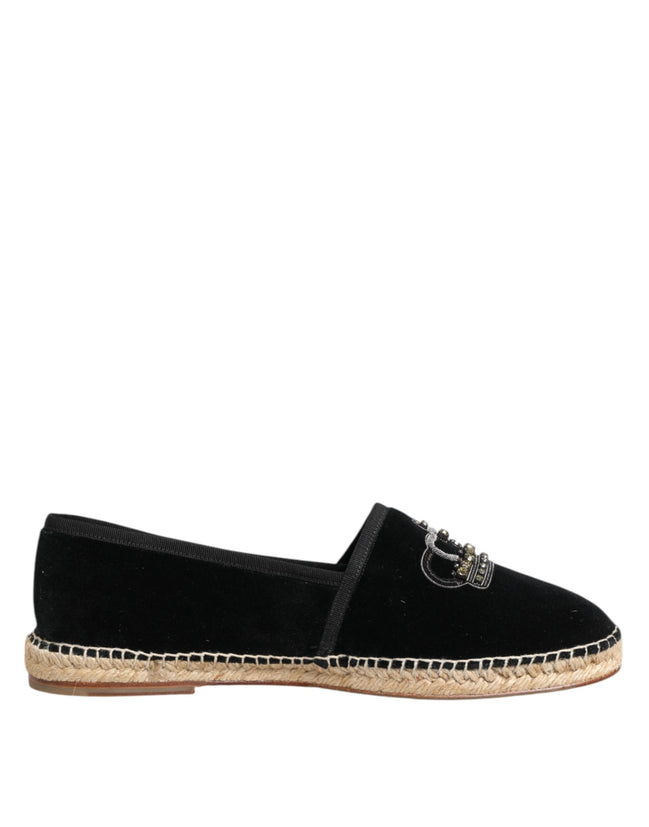Dolce & Gabbana Espadrile Negre din Bumbac