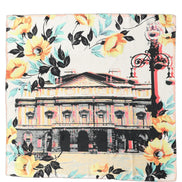 Dolce & Gabbana Multicolor Printed Silk Square Foulard Scarf