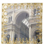 Dolce & Gabbana Multicolor Printed Silk Square Foulard Scarf