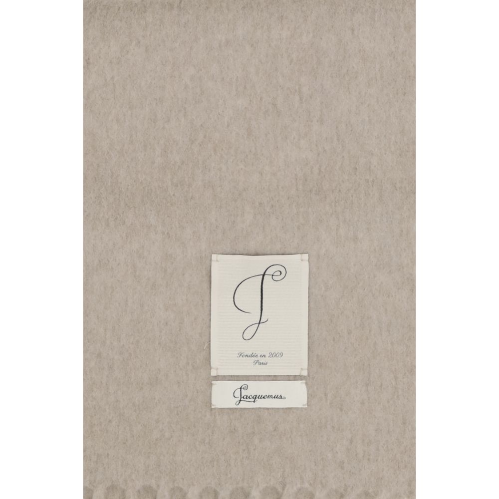 Jacquemus Fular Bej din Lână