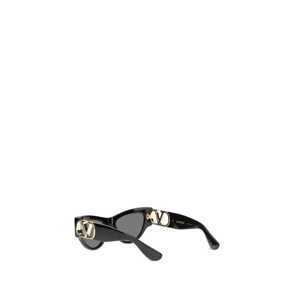 Valentino Garavani Ochelari de Soare Negri din Acetat
