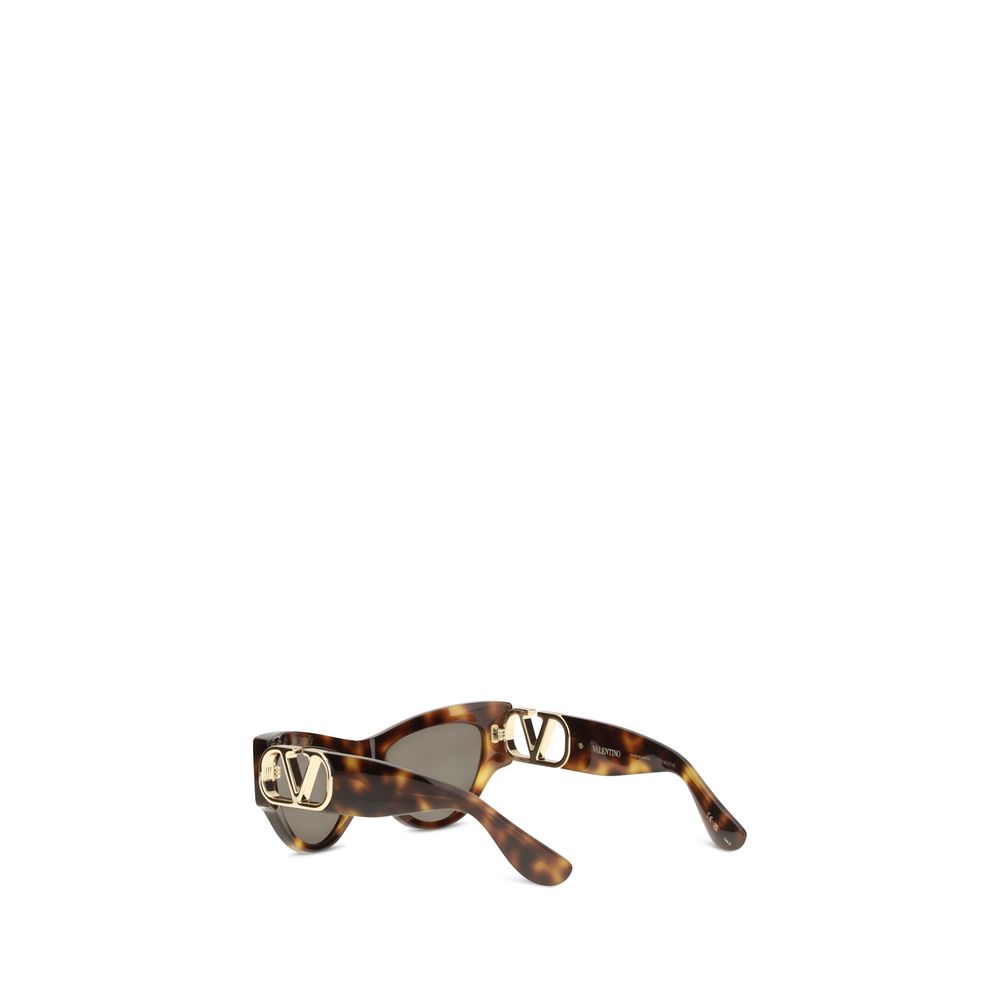Valentino Garavani Ochelari de Soare Maro din Acetat
