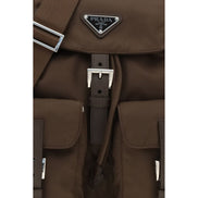 Prada Brown Nylon Backpack