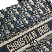 Dior Blue Cotton Tote Bag