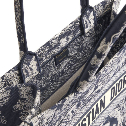Dior Blue Cotton Tote Bag