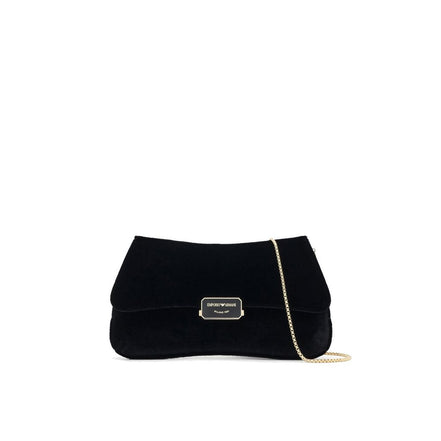 Emporio Armani Geantă Clutch Neagră din Poliester
