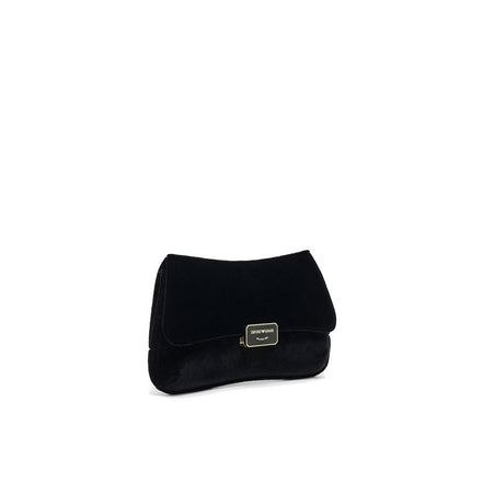 Emporio Armani Geantă Clutch Neagră din Poliester