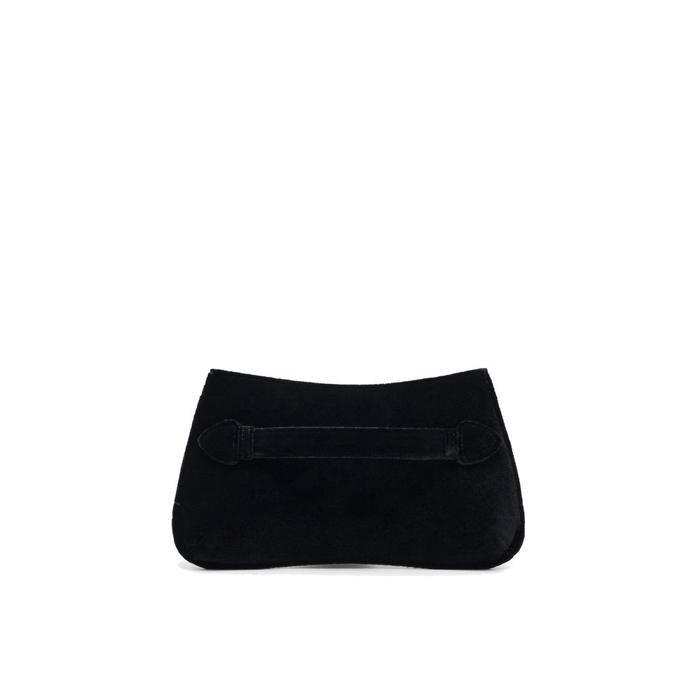 Emporio Armani Geantă Clutch Neagră din Poliester