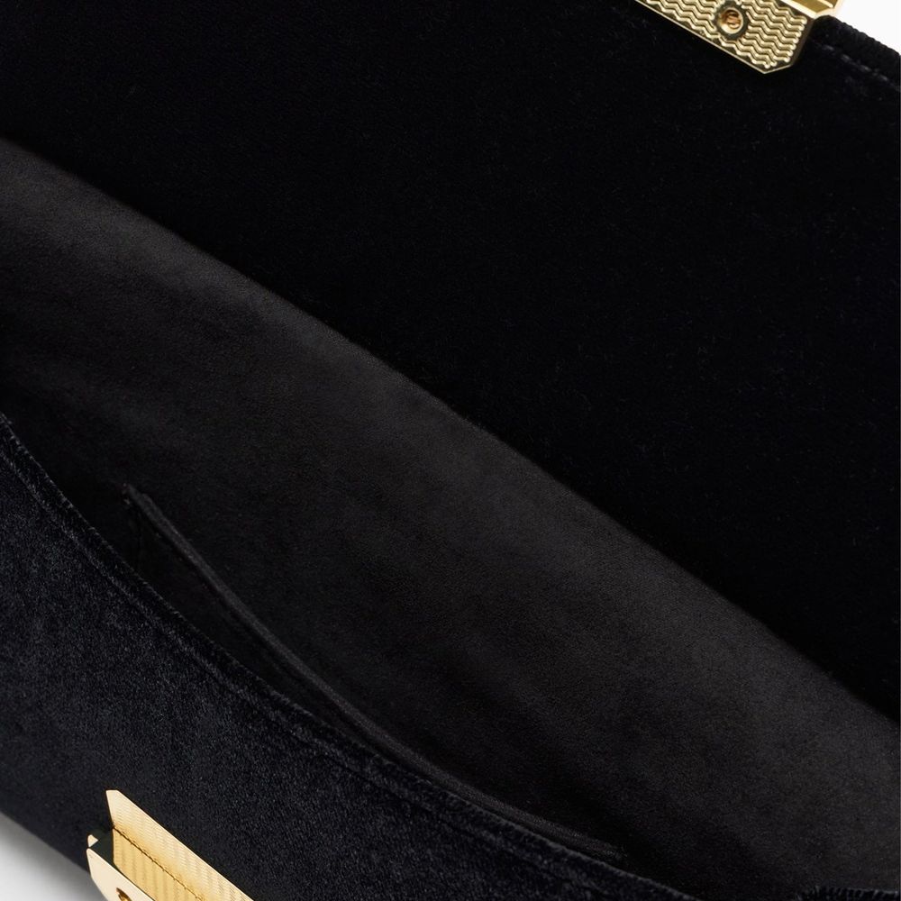 Emporio Armani Geantă Clutch Neagră din Poliester