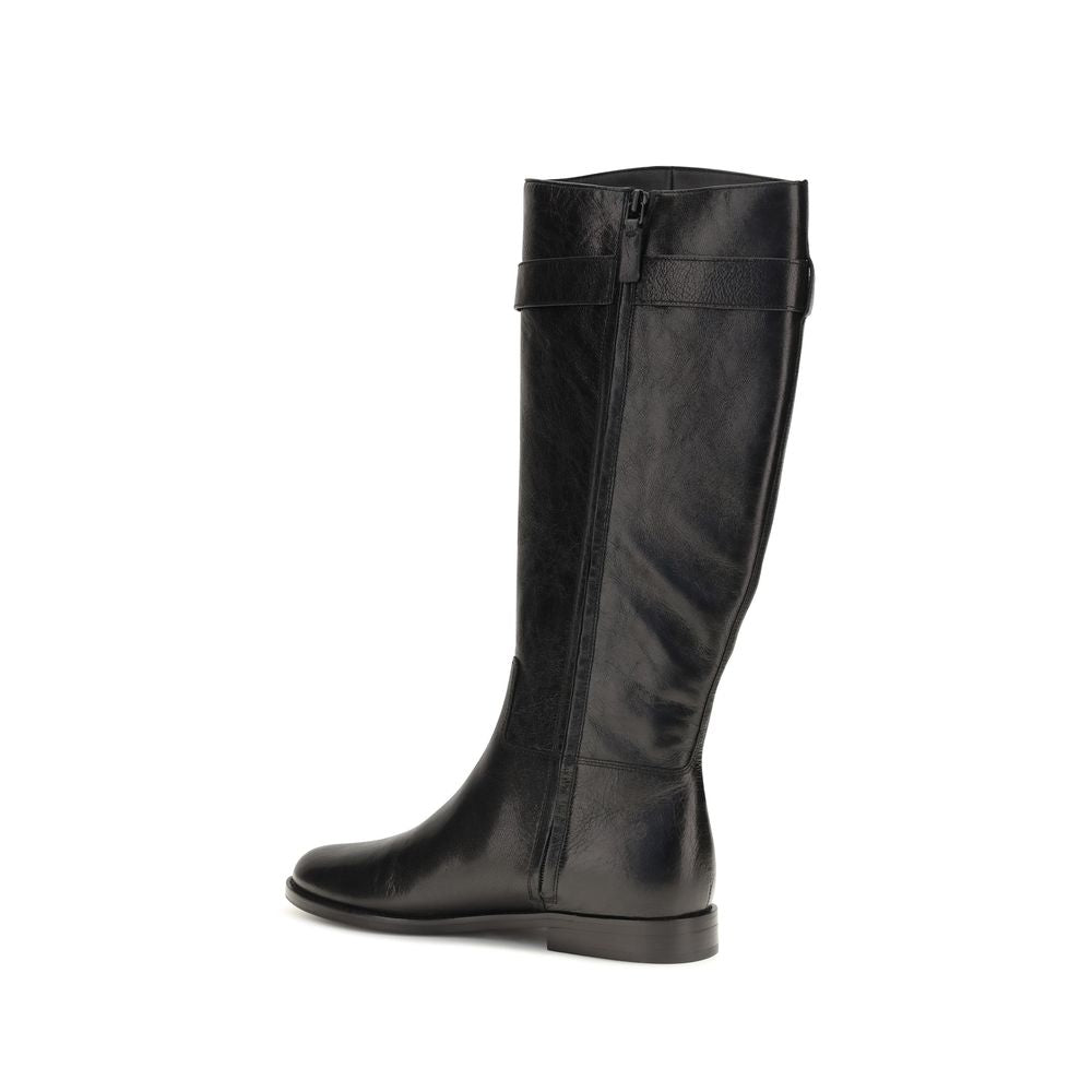 Cizme Tory Burch din Piele de Vițel Negre