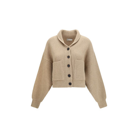 Tory Burch Cardigan Bej din Lână
