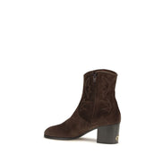 Valentino Garavani Ghete Maro din Piele Întoarsă