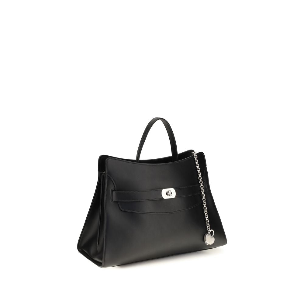 Alexander McQueen Geantă de Umăr Neagră din Piele de Vițel