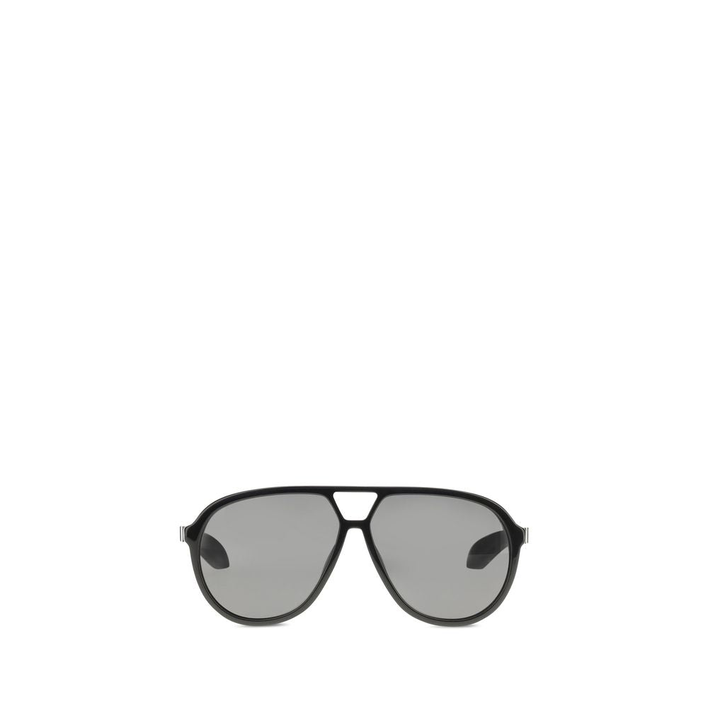 Alexander McQueen Ochelari de Soare Negri din Acetat