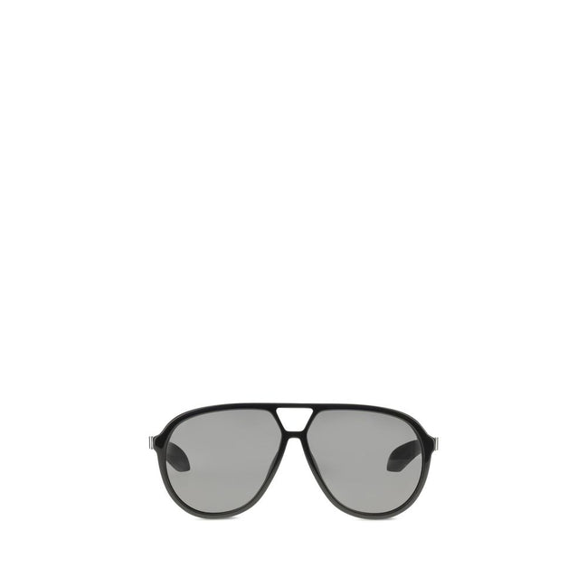 Alexander McQueen Ochelari de Soare Negri din Acetat