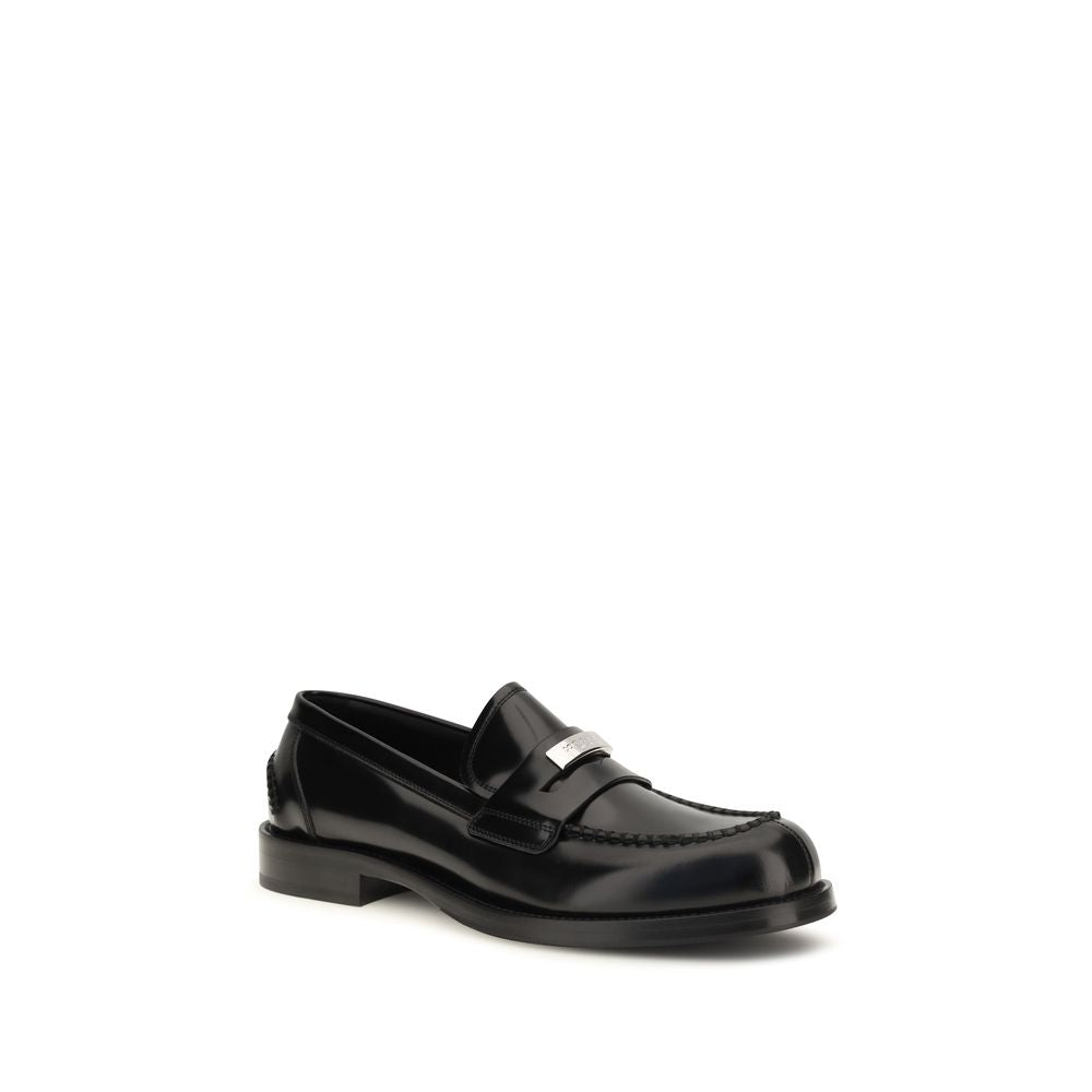 Dolce & Gabbana Mocasini Negri din Piele de Vițel