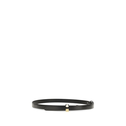 Jacquemus Black Calf Leather Regular Belt