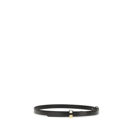 Jacquemus Black Calf Leather Regular Belt