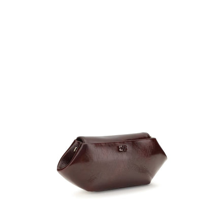 Ganni Bordeaux Polyethylene Shoulder Bag