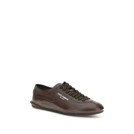 Dolce & Gabbana Pantofi Sport Maro din Piele de Vițel