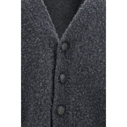 Golden Goose Cardigan Gri din Lână