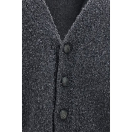 Golden Goose Cardigan Gri din Lână