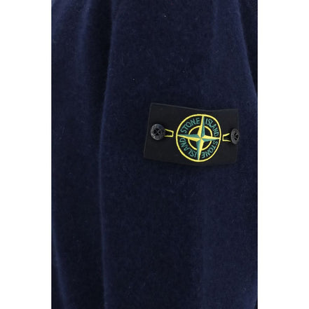 Stone Island Blue Alpaca Cardigan