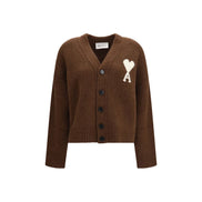 Ami Paris Cardigan Maro din Alpaca