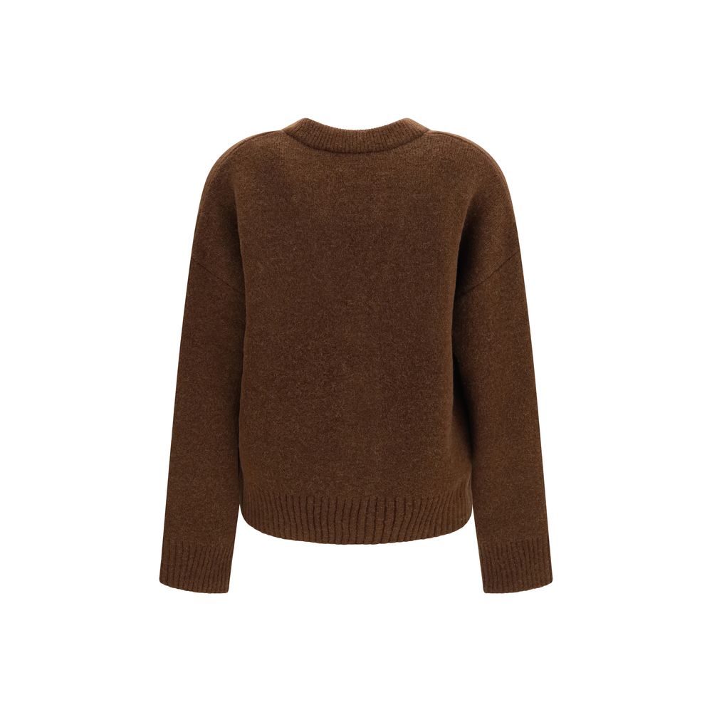 Ami Paris Cardigan Maro din Alpaca