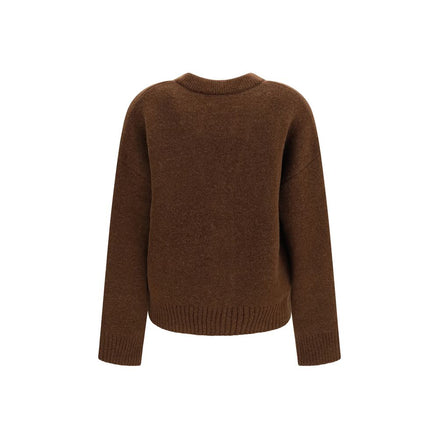 Ami Paris Brown Alpaca Cardigan