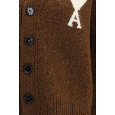 Ami Paris Cardigan Maro din Alpaca