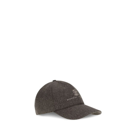 Brunello Cucinelli Șapcă Maro din Lână