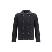 Brunello Cucinelli Cardigan Gri din Cașmir