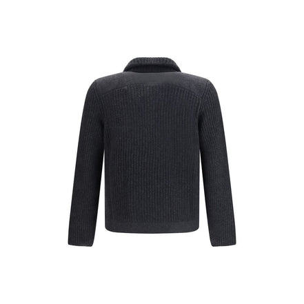 Brunello Cucinelli Cardigan Gri din Cașmir
